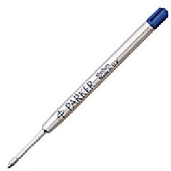 Druckkugelschreiber blau Mine