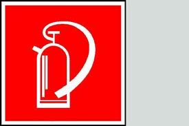 Feuerlöscher D-F005 - 150x150 mm Folie selbstklebend, langnachleuchtend