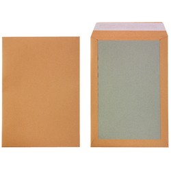 Versandtasche C4 braun, mit Papprücken