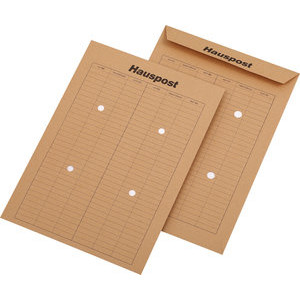 MAILmedia Hausposttasche C4 110g m.Druck braun 229x324mm 250 St